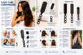 Black Detangling Hair Brush