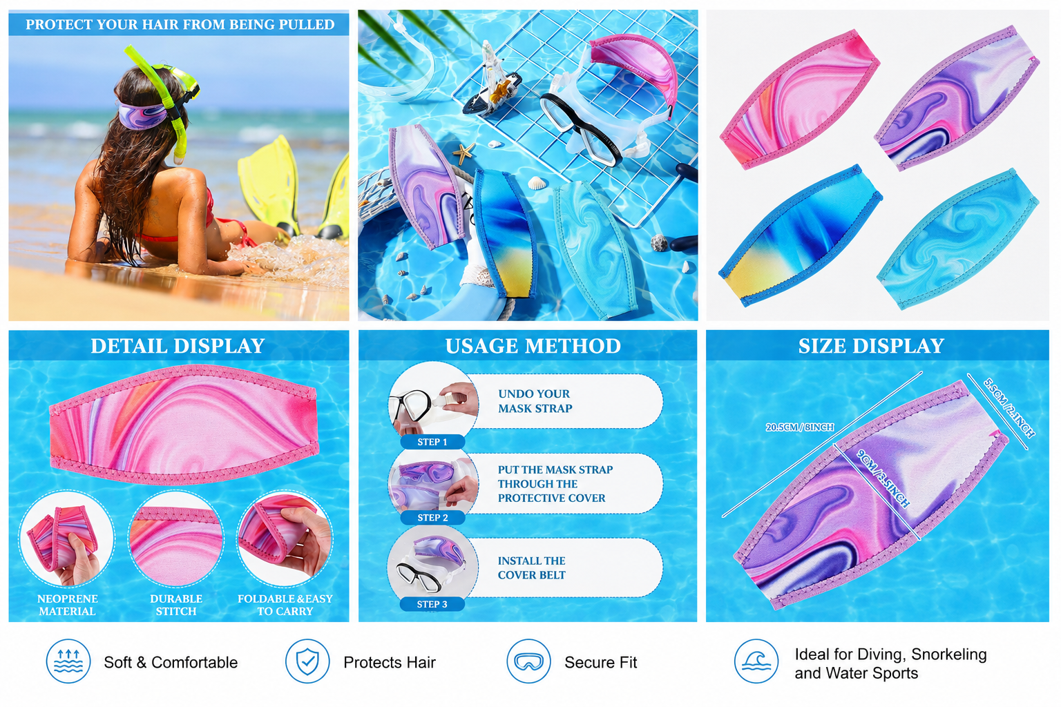 Scuba Mask Strap Cover
